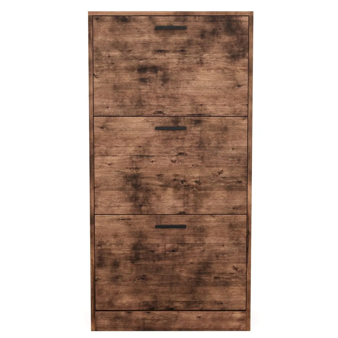 Schuhschrank mit 3 Kippfächer Vintage BONITA 60 x 120 cm