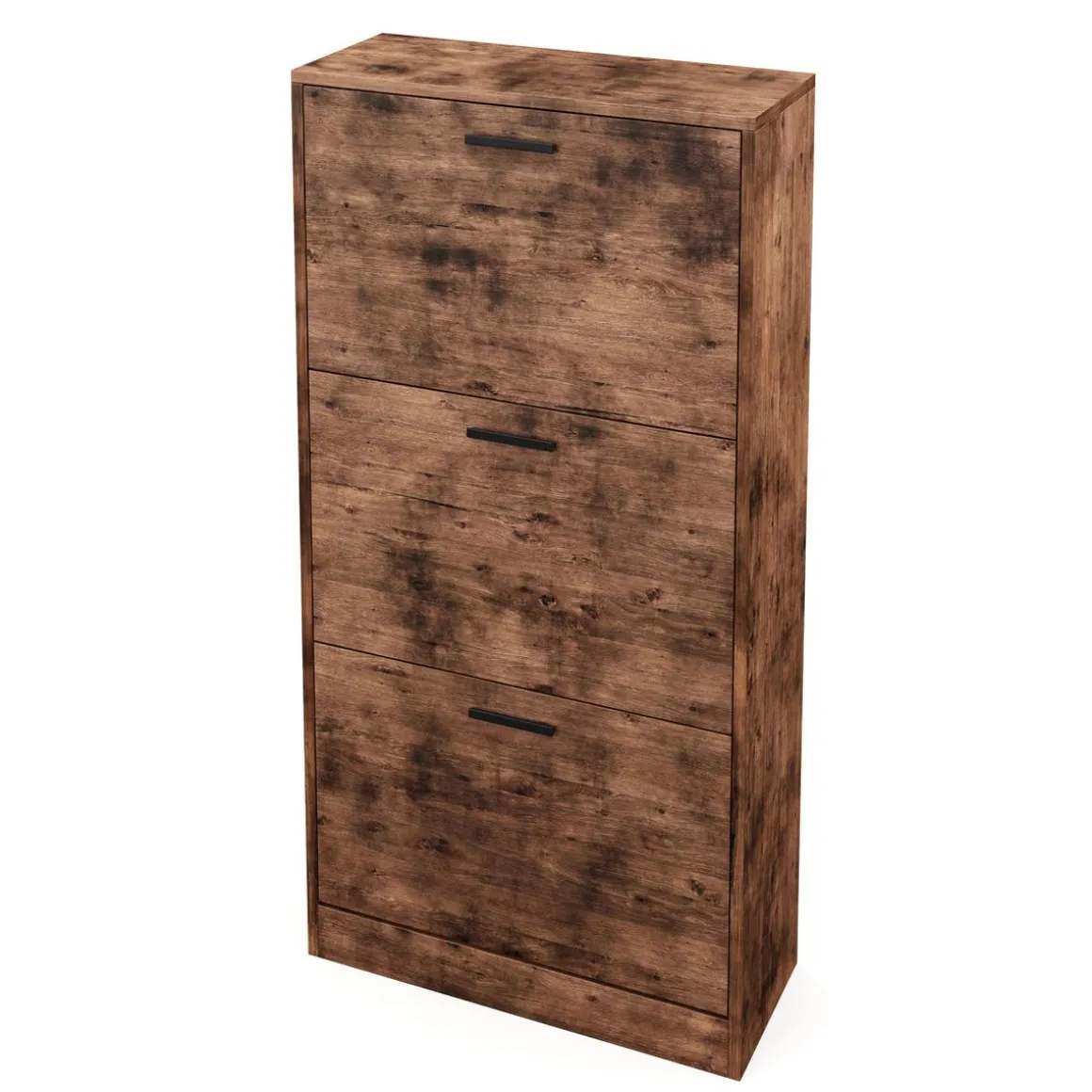 Schuhschrank mit 3 Kippfächer Vintage BONITA 60 x 120 cm