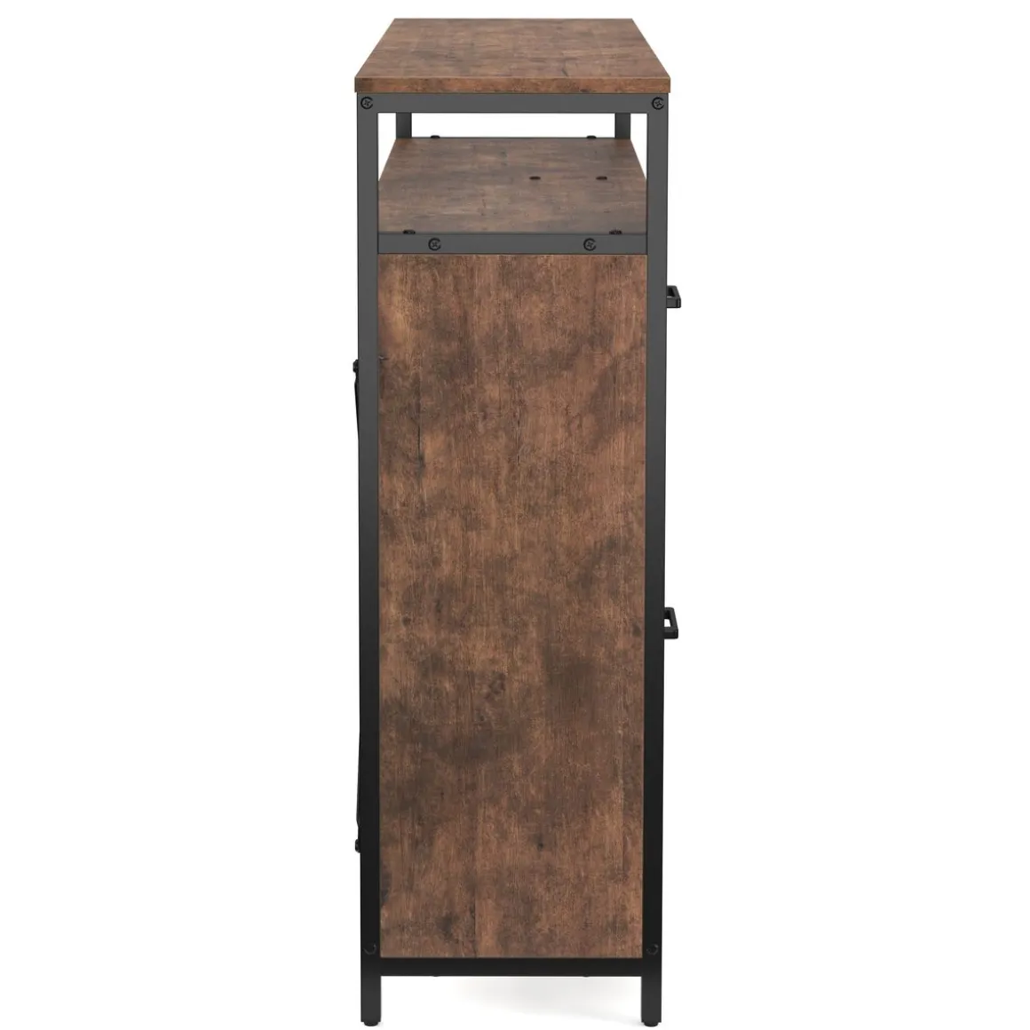 Schuhschrank mit 4 Kippfächer Vintage BONITA 98 x 95 cm