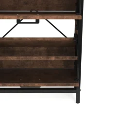Schuhschrank mit 4 Kippfächer Vintage BONITA 98 x 95 cm