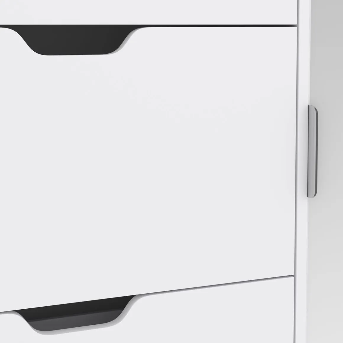 Schuhschrank mit Spiegel weiss