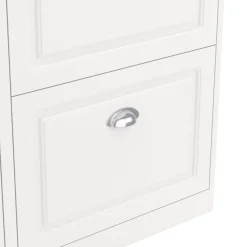 Schuhschrank PETRA 105 x 24 x 82 cm weiss