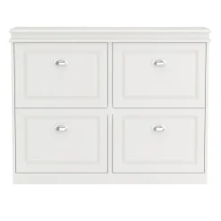 Schuhschrank PETRA 105 x 24 x 82 cm weiss