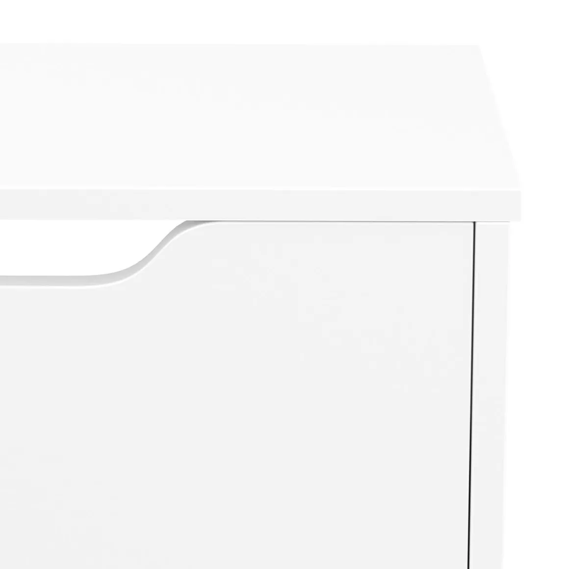 Schuhschrank SENA 4 Kippfächer 90 x 100 cm weiss