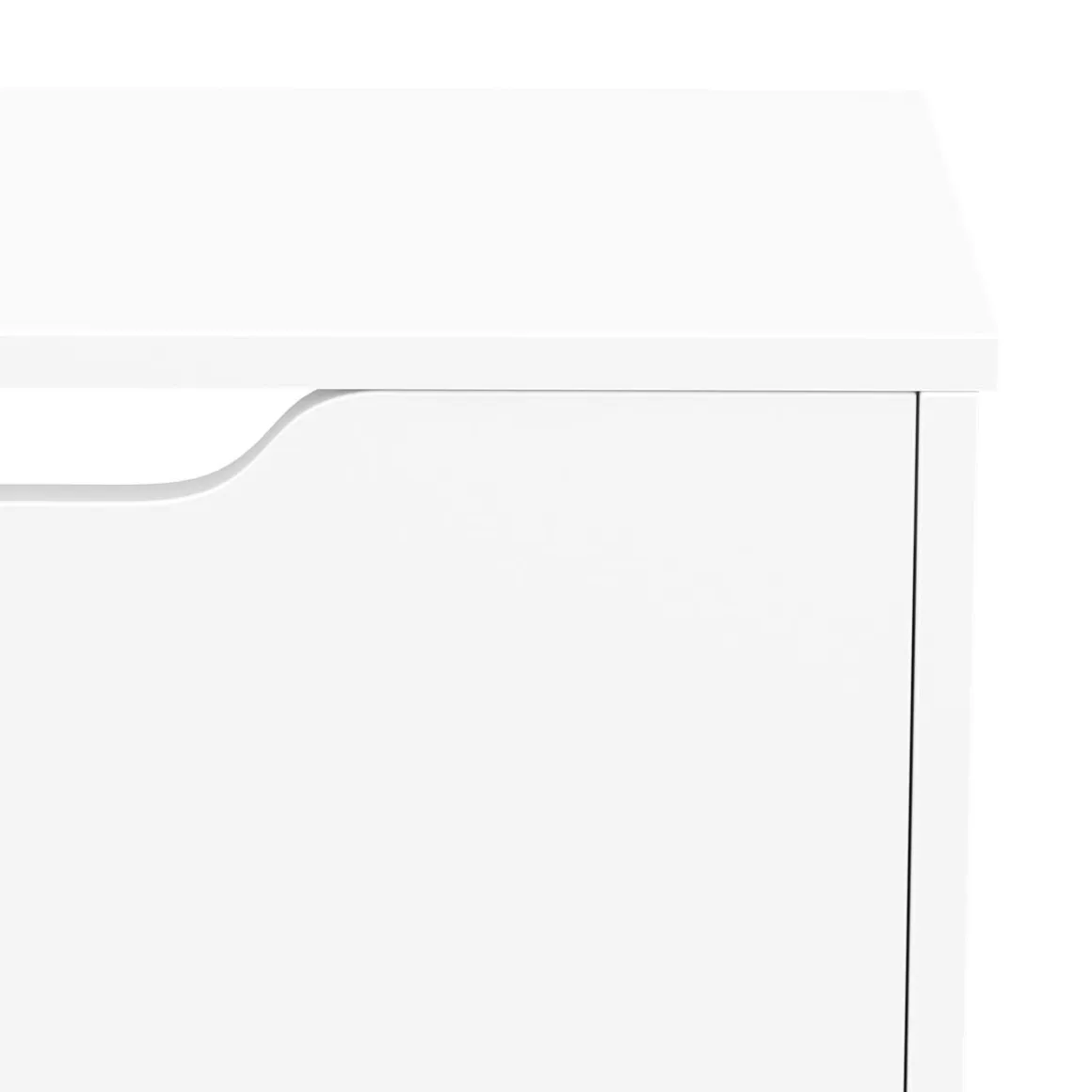 Schuhschrank SENA 6 Kippfächer 101 x 129 cm weiss