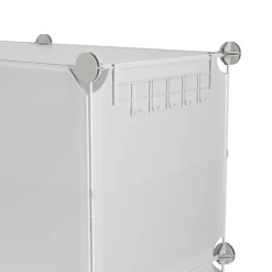 Schuhschrank Steckregal transparent 6 Boxen