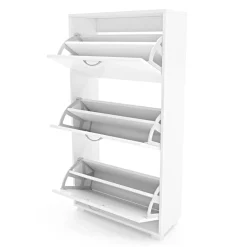 Schuhschrank 60 x 115 cm weiss