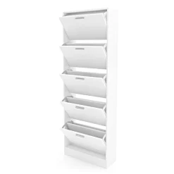 Schuhschrank 59 x 169 cm weiss