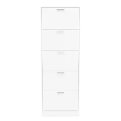 Schuhschrank 59 x 169 cm weiss