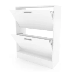 Schuhschrank 63 x 24 x 81 cm weiss