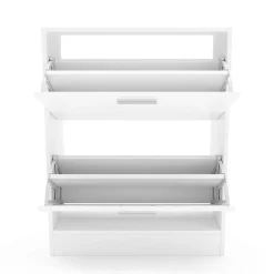 Schuhschrank 63 x 24 x 81 cm weiss