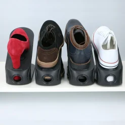 Schuhstapler 3er Set schwarz