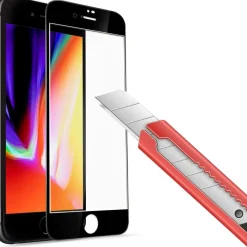 Schutzfolie für iPhone 8 schwarz