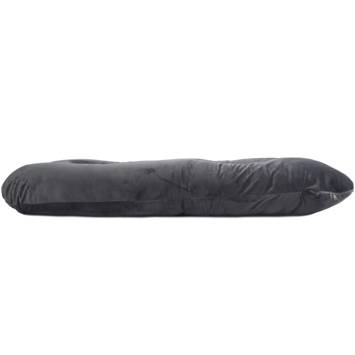 Schwangerschaftskissen Stillkissen U-Form 140 x 70 cm anthrazit