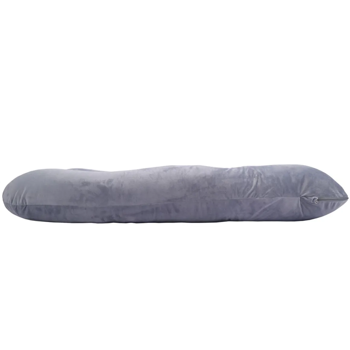 Schwangerschaftskissen Stillkissen U-Form 140 x 70 cm grau