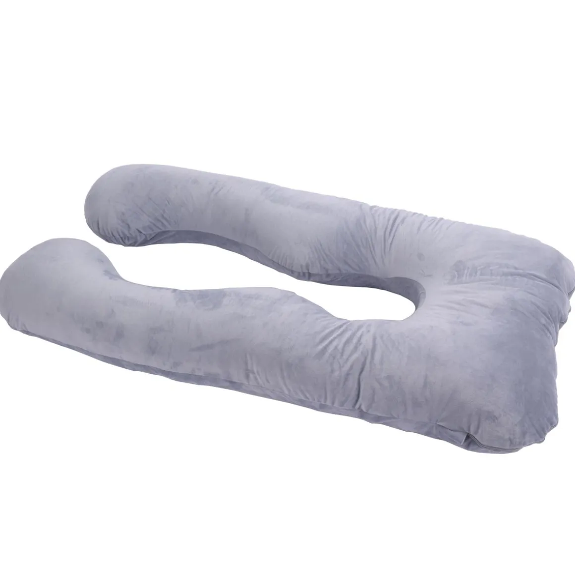 Schwangerschaftskissen Stillkissen U-Form 140 x 70 cm grau