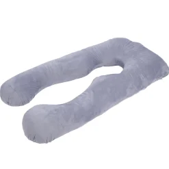 Schwangerschaftskissen Stillkissen U-Form 140 x 70 cm grau