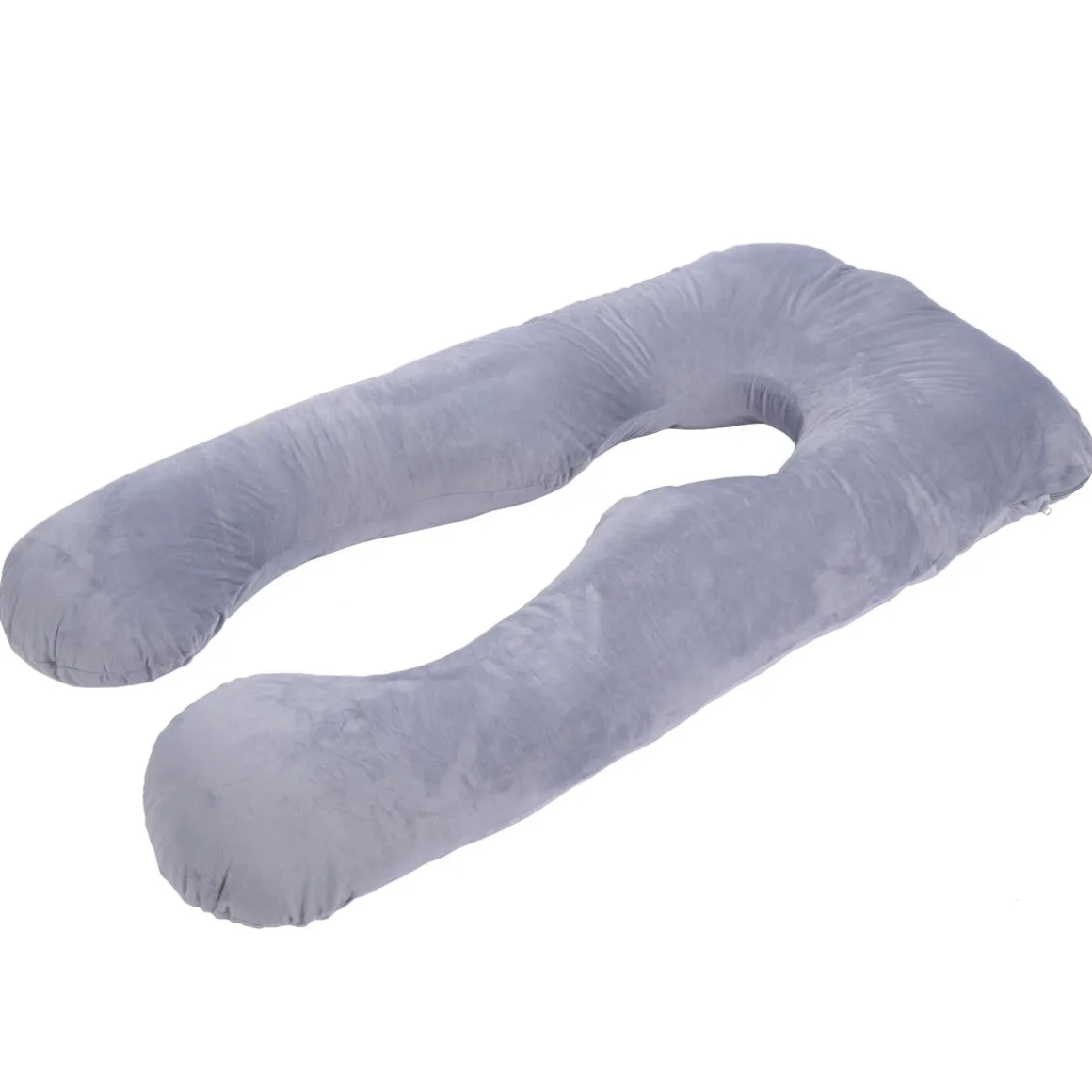 Schwangerschaftskissen Stillkissen U-Form 140 x 70 cm grau