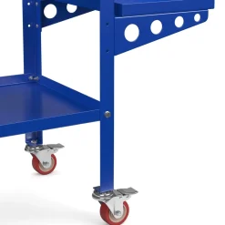 Schweisstisch mit Rollen 128 x 55 x 88 cm blau