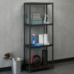 Schwerlastregal 2er Set schwarz 60 x 30 x 133 cm