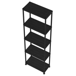Schwerlastregal 2er Set schwarz 60 x 30 x 175 cm