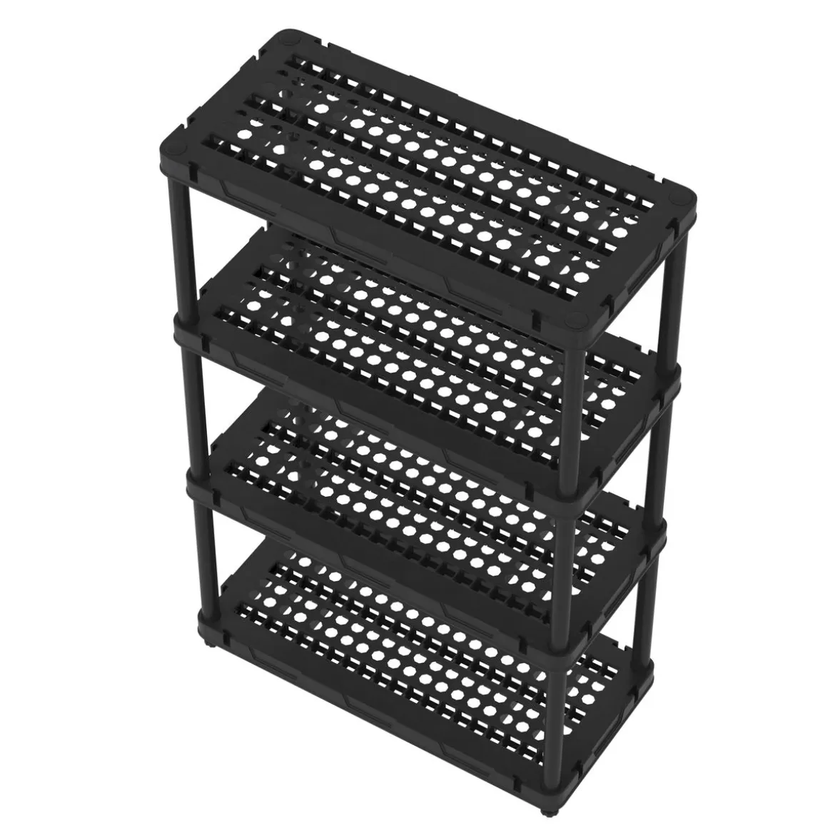 Schwerlastregal 90 x 43 x 140 cm schwarz