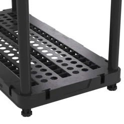 Schwerlastregal 90 x 43 x 140 cm schwarz