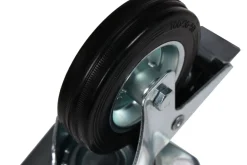 Schwerlastrollen Vollgummi 4er Set 125 mm
