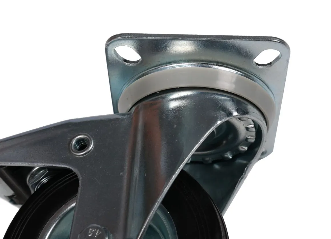 Schwerlastrollen Vollgummi 4er Set 160 mm