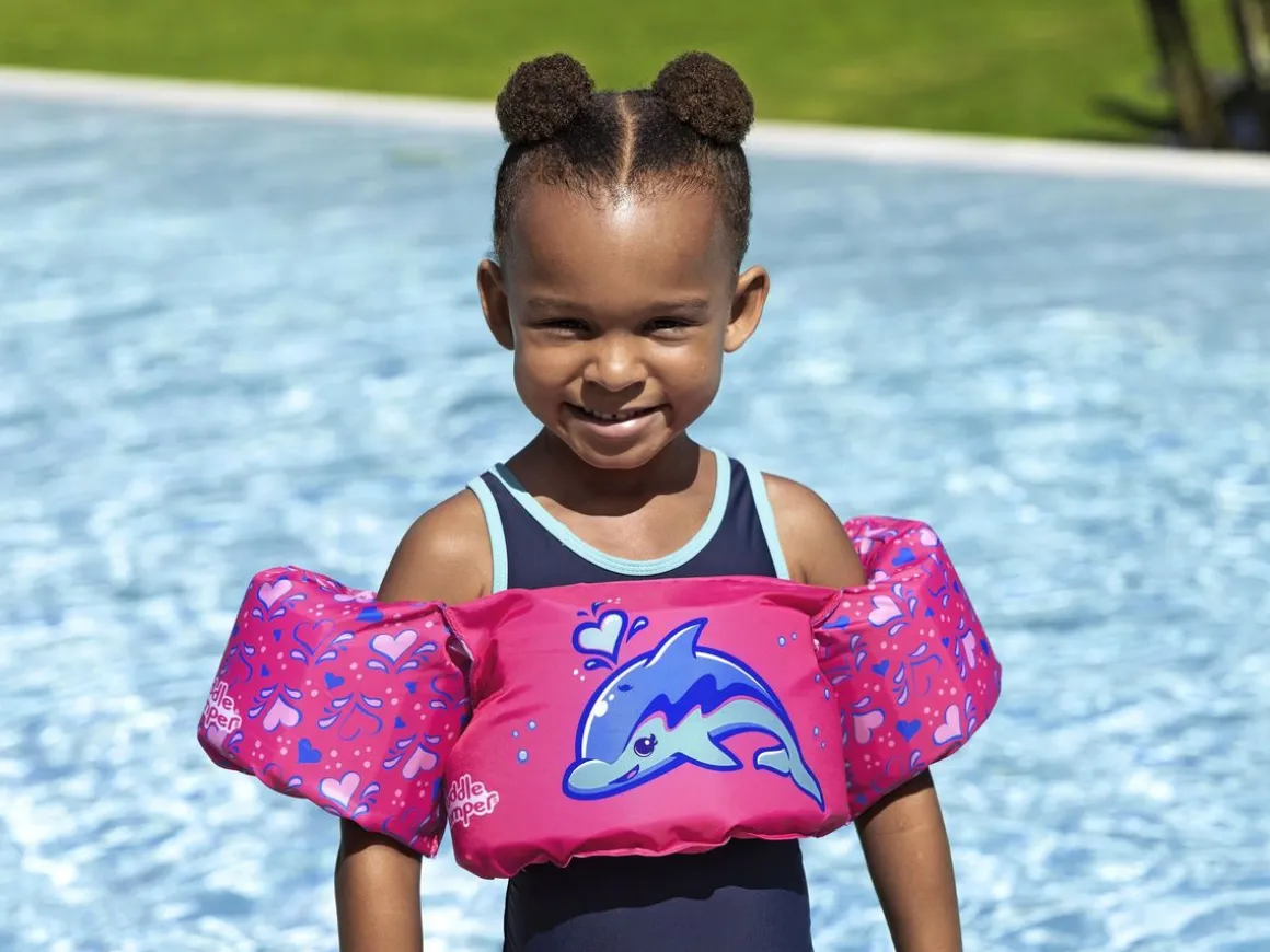 Schwimmhilfe für Kinder Puddle Jumper Delfin 15 - 30 kg