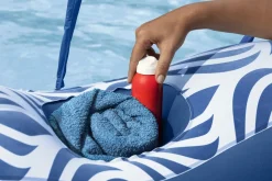Schwimmliege Comfort Plush mit Sonnenschutzdach 190 x 104 cm