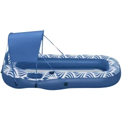 Schwimmliege Comfort Plush mit Sonnenschutzdach 190 x 104 cm