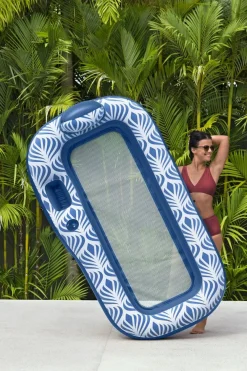 Schwimmliege Comfort Plush mit Sonnenschutzdach 190 x 104 cm