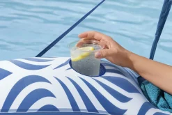 Schwimmliege Comfort Plush mit Sonnenschutzdach 190 x 104 cm