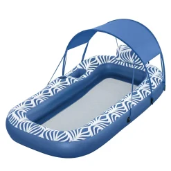 Schwimmliege Comfort Plush mit Sonnenschutzdach 190 x 104 cm