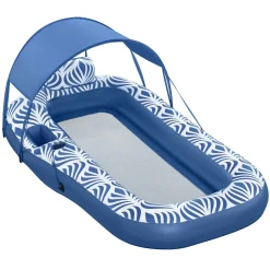 Schwimmliege Comfort Plush mit Sonnenschutzdach 190 x 104 cm