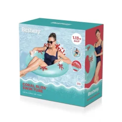 Schwimmring mit Rückenlehne Coral Bliss 97 cm