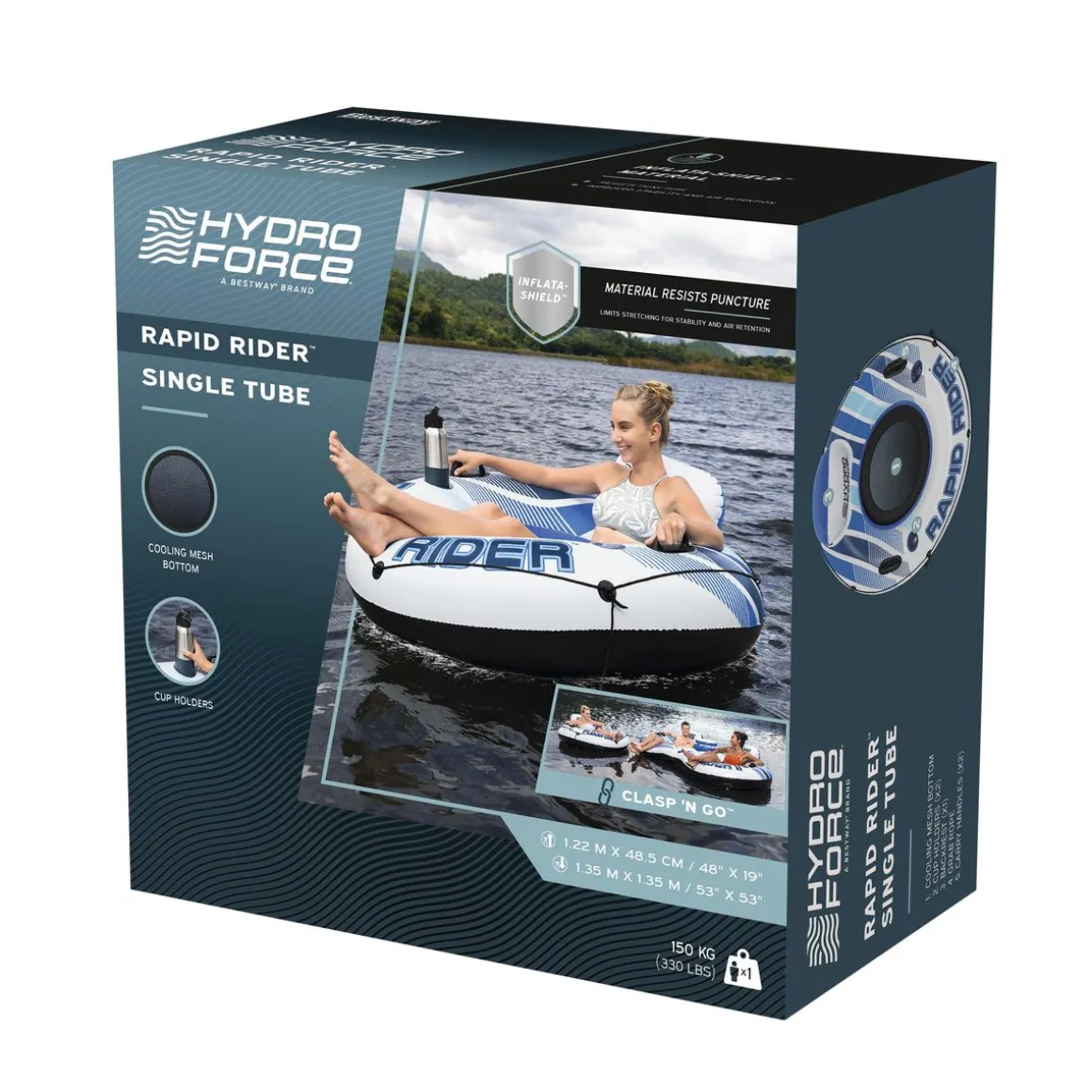 Schwimmring Sessel Rapid Rider 122 cm blau