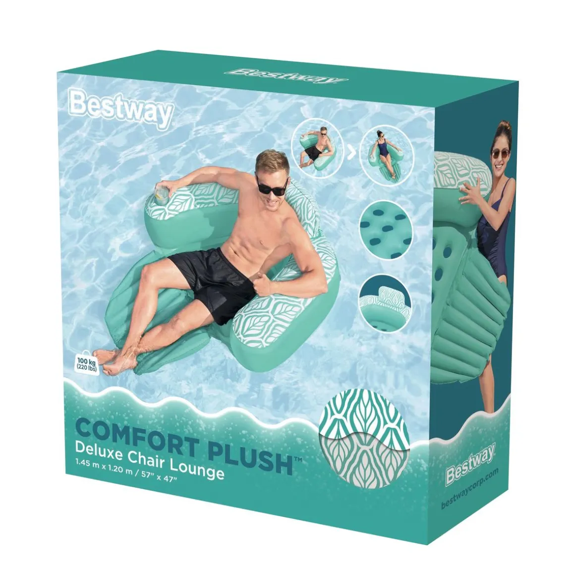 Schwimmsessel Comfort Plush Deluxe 132 x 113 cm