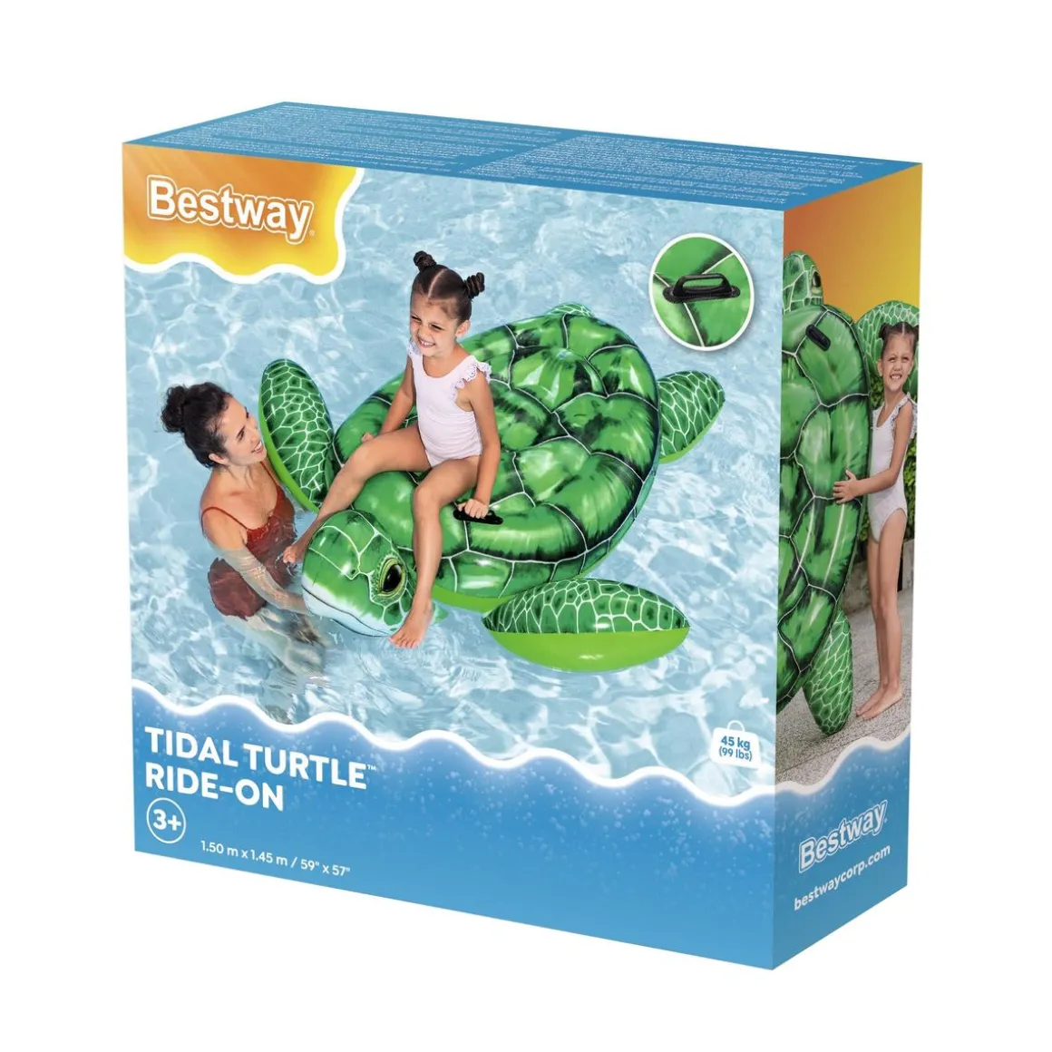 Schwimmtier Schildkröte Tidal Turtle 153 x 140 x 38 cm