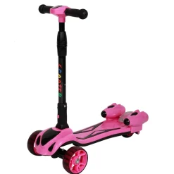 Scooter LED MUSIC Kids pink
