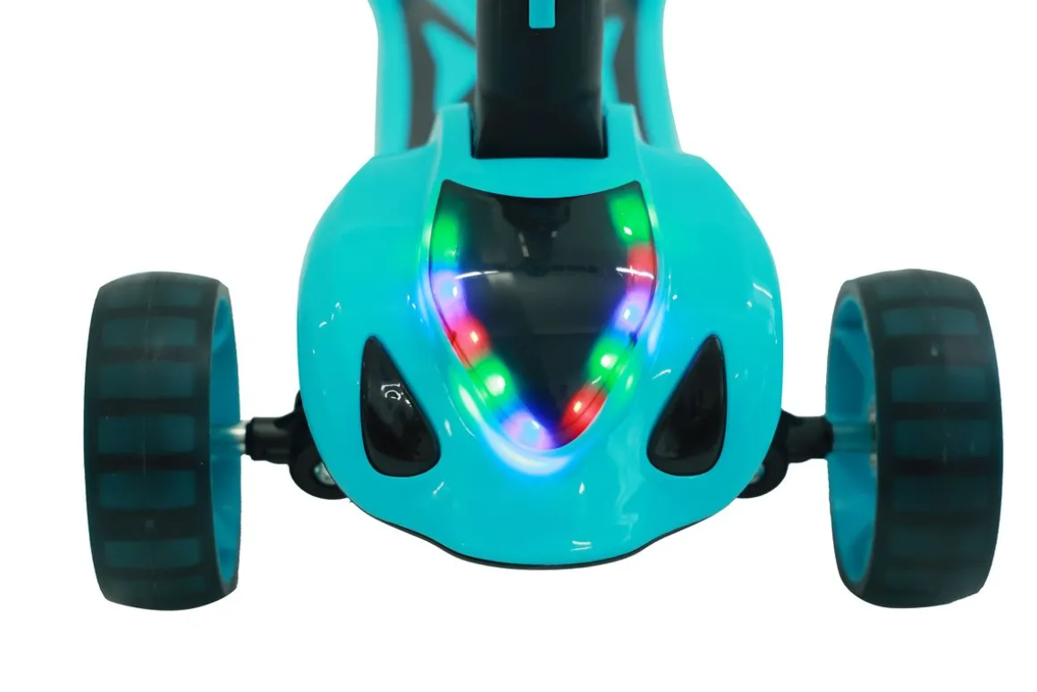 Scooter LED MUSIC Kids türkis