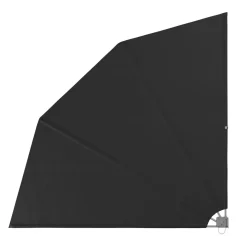 Seitenmarkise Fächer 140 x 140 cm anthrazit