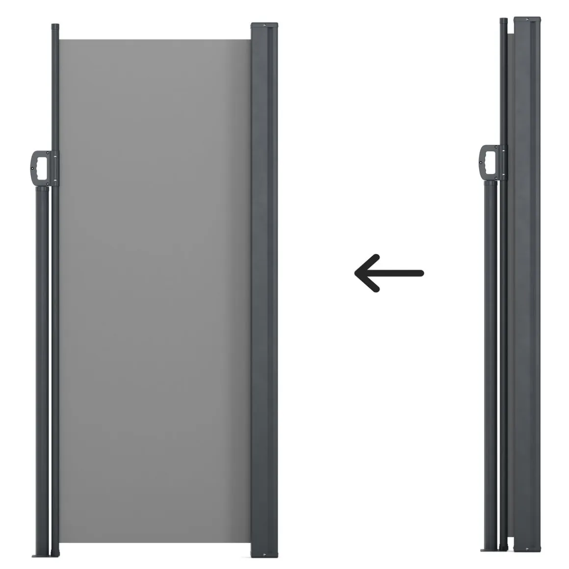 Seitenmarkise TIA 200 x 300 cm anthrazit