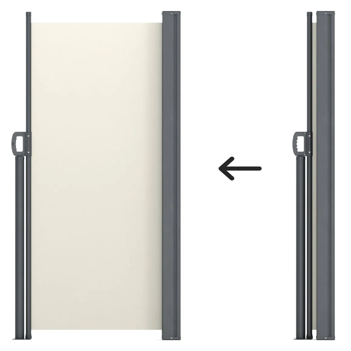Seitenmarkise TIA 180 x 300 cm beige