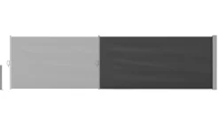 Seitenmarkise VIA 100 x 400 cm anthrazit
