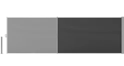 Seitenmarkise VIA 120 x 400 cm anthrazit