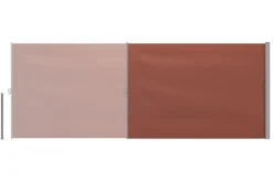 Seitenmarkise VIA 180 x 500 cm braun