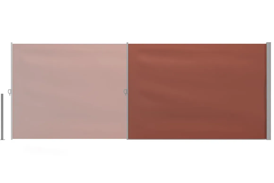Seitenmarkise VIA 180 x 500 cm braun