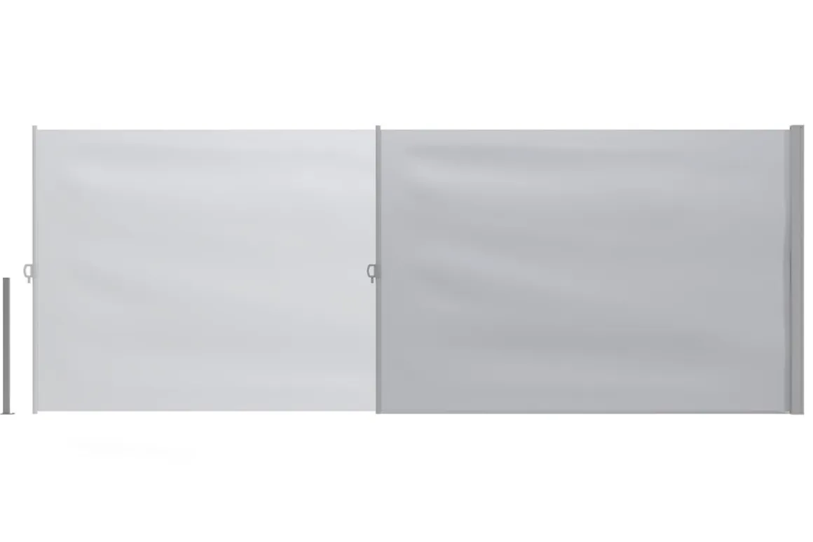 Seitenmarkise VIA 180 x 500 cm grau